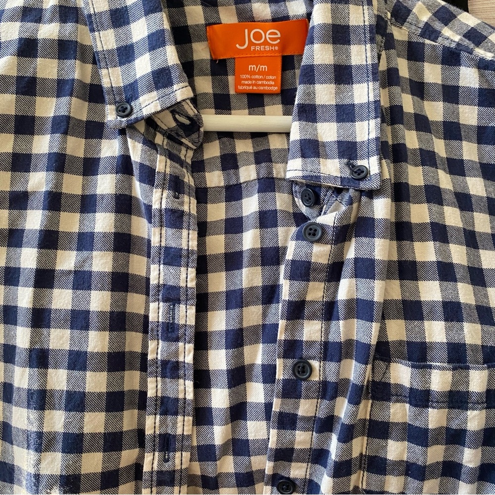 Joe Fresh VINTAGE Flannel 100% Cotton Shirt Medium - Picture 6 of 9